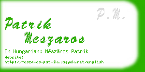 patrik meszaros business card