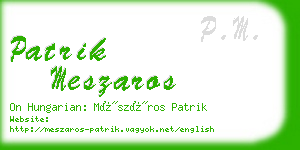 patrik meszaros business card